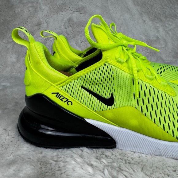Nike Air Max 270 Volt Neon Yellow Green Men's Running Shoes Size 10.5 US - Picture 2 of 9
